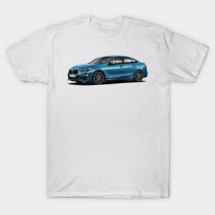 BMW 2 Series Gran Coupe Seaside Blue Metallic T-Shirt